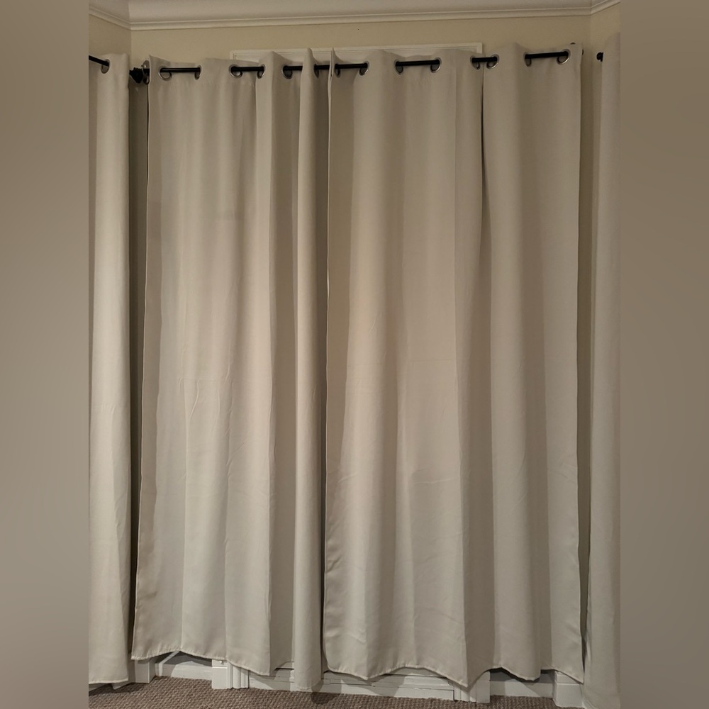 Beige Blackout Curtains